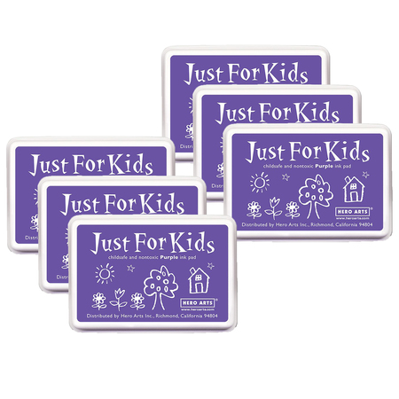 HERO ARTS Just for Kids Ink Pad, Purple, PK6 CS104